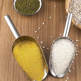 不锈钢冰铲加厚食品级面粉铲子家用厨房舀米勺子挖面粉勺子
