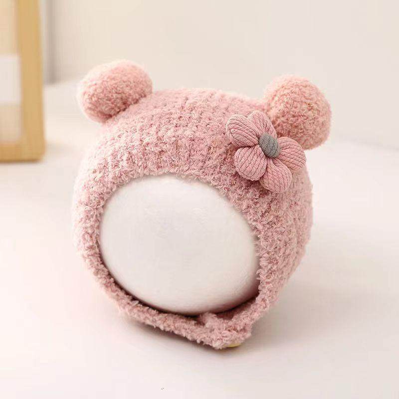 宝宝帽子秋冬婴儿可爱针织毛线帽