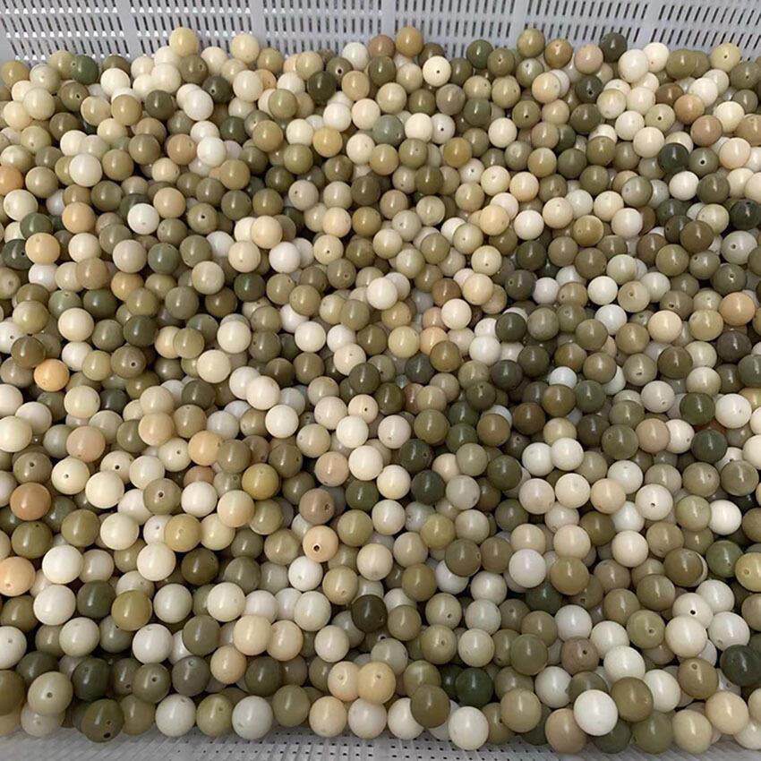 各种颜色白玉菩提根散珠 菩提子佛珠 文玩饰品