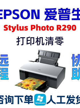 EPSON StylusPhoto R290爱普生打印机清零软件废墨垫新版W11可用