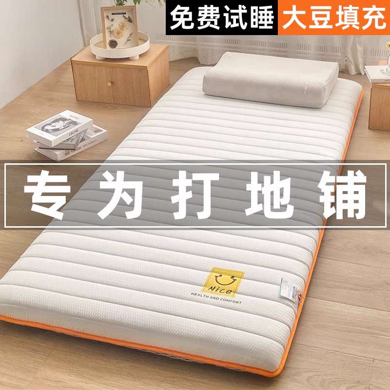 折叠床垫家用卧室遮盖物软垫榻榻米宿舍学生单人床褥垫子租房专用