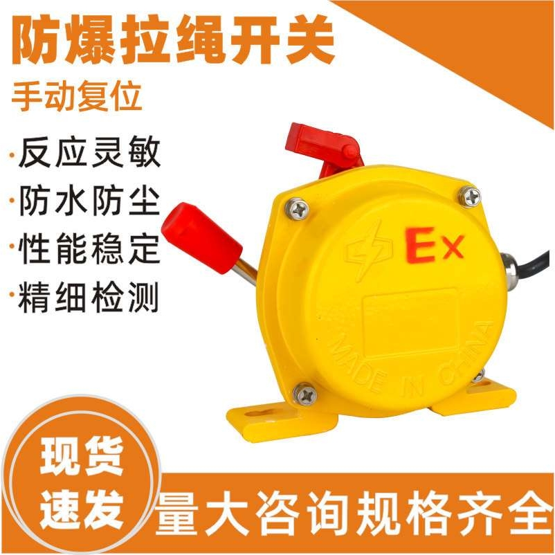 双出线孔防爆双向拉绳开关BKL1-II EXKLT2-IIBXYLS-II 输送带急停