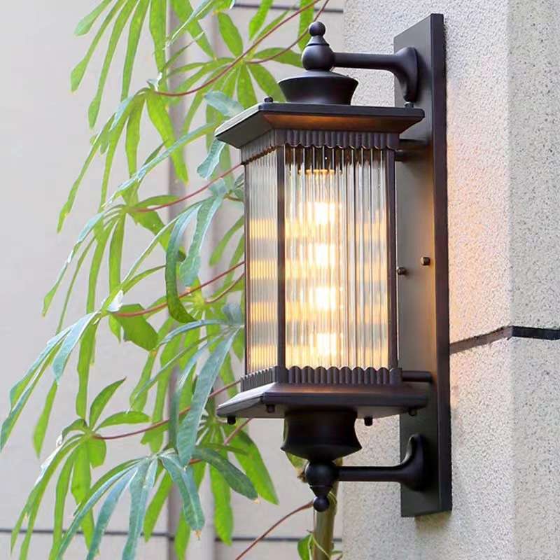 新中式室外花园别墅庭院灯阳台大门口超亮大气复古户外防水壁灯