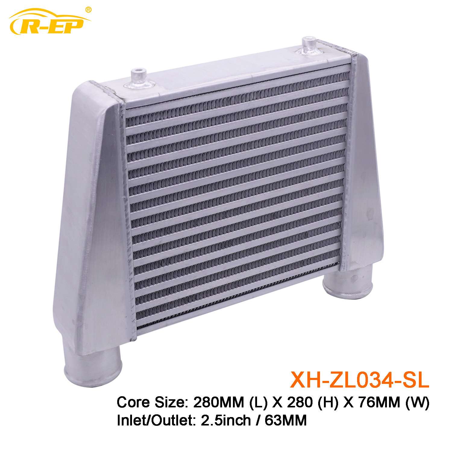 汽车中冷器改装发动机涡轮280x280x76mm铝合金冷却中冷散热器通用