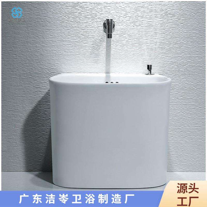 落地式家用拖把池新款拖布池阳台卫生间大号拖把桶拖把盆墩布池现