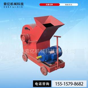 工地建筑垃圾锤式破碎机水泥块混凝土破碎机加气块玻璃粉碎机