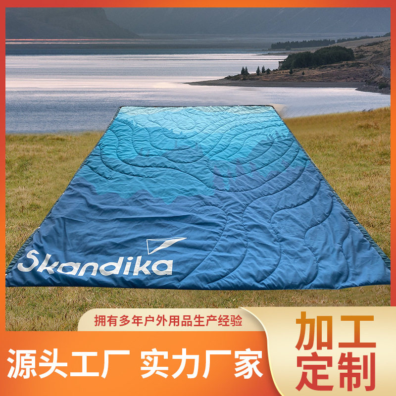 便携印花防水加厚保暖旅行毯