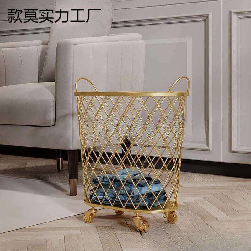北欧浴室脏衣篓洗衣篮垃圾桶衣物玩具收纳蓝脏衣服收纳框