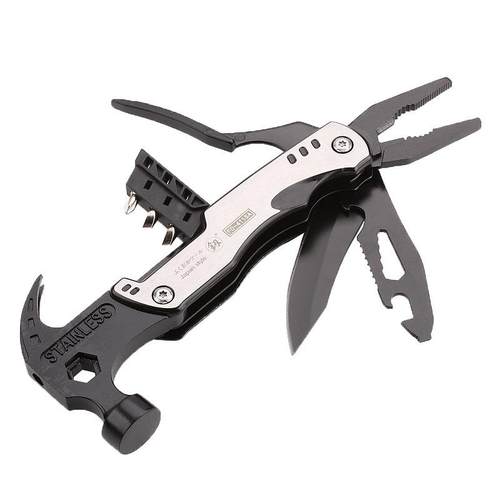 釰牌福冈工具户外羊角锤组合工具家用平头锤子小锤子FO-4115A