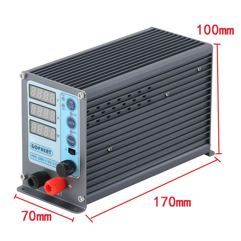 GOPHERT格辉16V10A可调数控直流稳压电源PPS-1610四位机架式固定