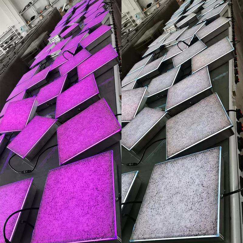 仿石纹LED感应地砖灯仿大理石纹地砖灯方形防水发光地砖灯嵌入式