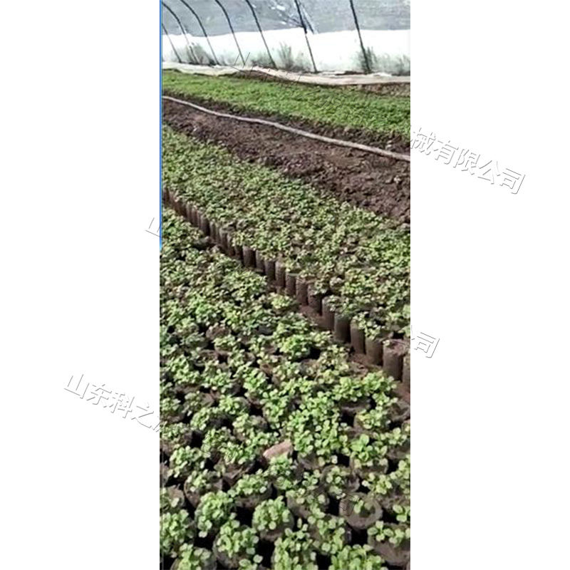 小型农用营养土制钵机 蔬菜种植打营养钵机 对冲式营养体压钵机