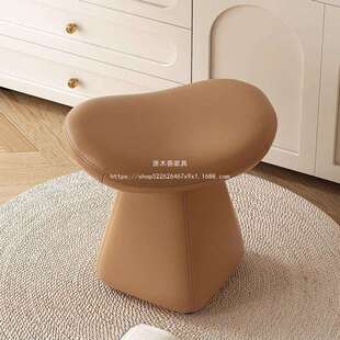 原木巷梳妆凳中古滑轮奶油主卧实木旋转化妆凳网红梳妆台轻奢风