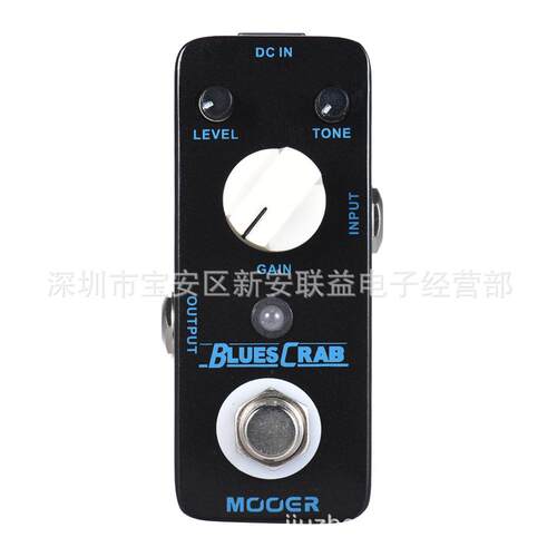 魔耳MooerBluesCrab经典布鲁斯过载迷你单块效果MBD1过载效果