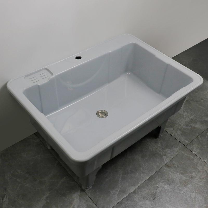 拖布池拖把池阳台高脚拖把盆卫生间家用墩布池移动洗地盆水池水槽