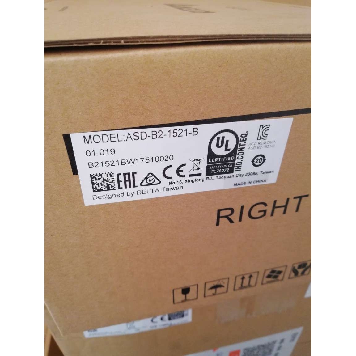 台达B2伺服马达1.5kw伺服定位系统ASD-B2-1521-B+ECMA-E21315RS