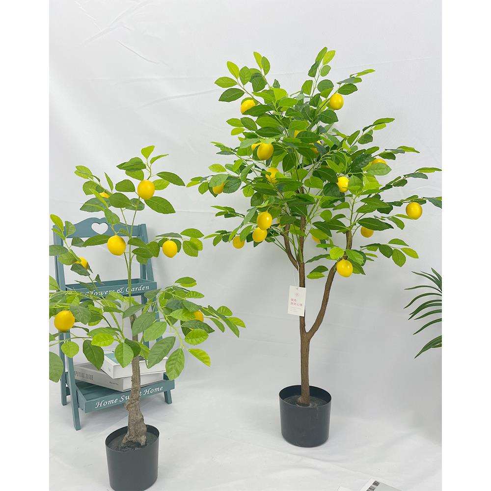 北欧风仿生柠檬树仿真植物假花假树盆栽室内落地摆件家居装饰盆景