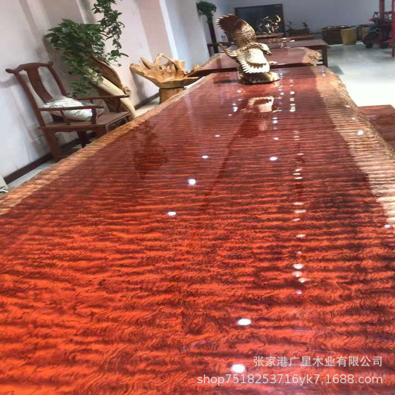 巴花实木大板办公桌巴西木