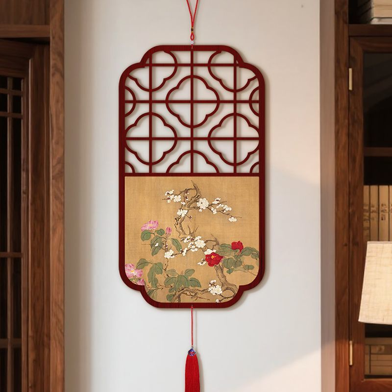 J8X瑞鹤图新中式中国结挂件客厅玄关装饰品乔迁新居餐厅书房茶室