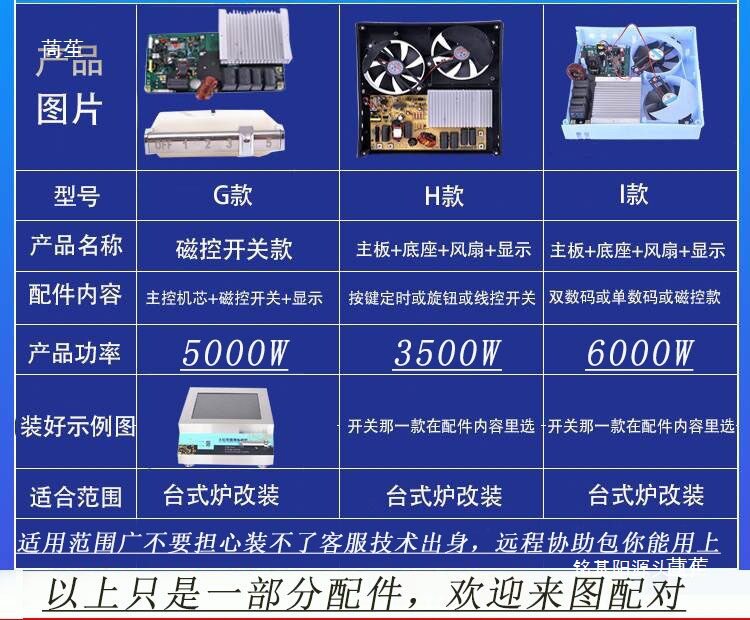 商用电磁炉机芯5000W维修通用主板煲仔炉3500W电磁炉主板配件