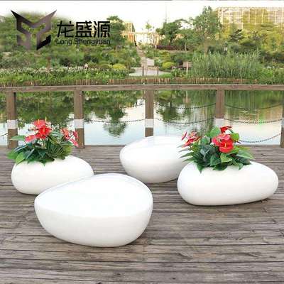 创意玻璃钢休闲座椅户外公园广场花盆座椅组合商场机场美陈休息椅