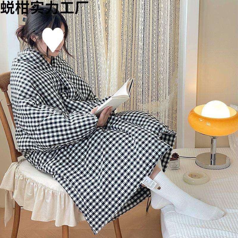 懒人抱枕被可以穿办公室午休被可折叠学生午睡宿舍披肩被保暖沙发