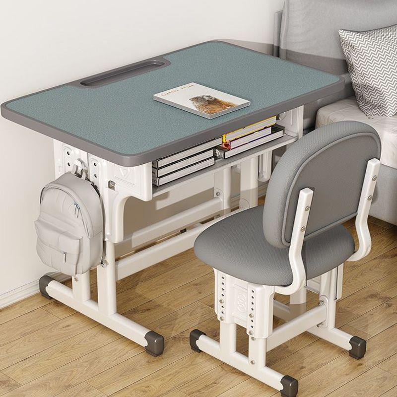 学校桌椅儿童学习桌可升降小学生写字桌书桌家用套装校园书桌工厂
