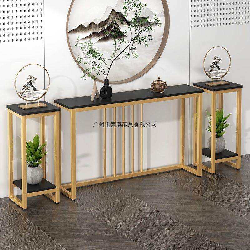 简易桌子置物架入户靠墙长条桌铁艺中式条案客厅玄关台家用玄关桌,收纳整理,烫衣板及配件,淘宝优惠券,粉丝福利购,淘宝优惠卷