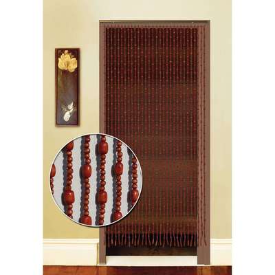 木珠门帘中式挂帘卧室玄关隔断帘卫生间风水帘家用珠帘免打孔