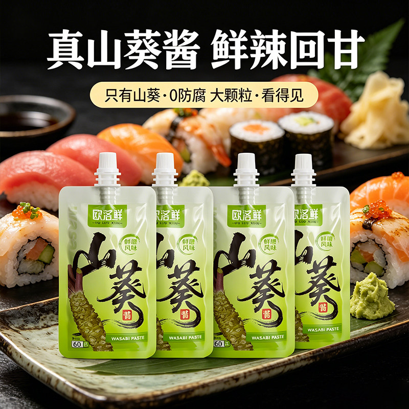 【新品尝鲜】欧洛鲜云南山葵酱日式风味寿司刺身无添加芥末