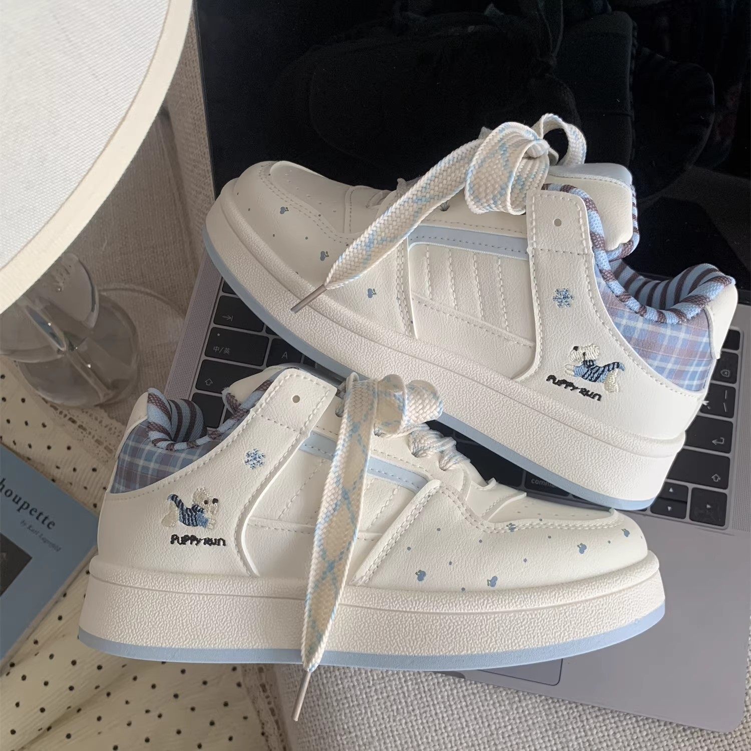 女童鞋子韩系休闲板鞋女款2025新款春秋厚底小白鞋软底百搭面包鞋,童鞋/婴儿鞋/亲子鞋,运动鞋,淘宝优惠券,粉丝福利购,淘宝优惠卷