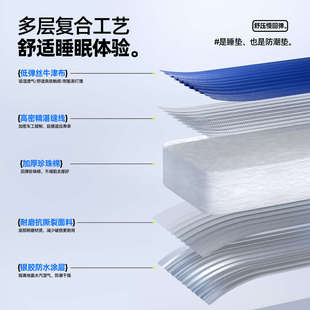 学校办公室午休折叠垫子睡觉睡垫单人便携打地铺户外防潮午睡地垫