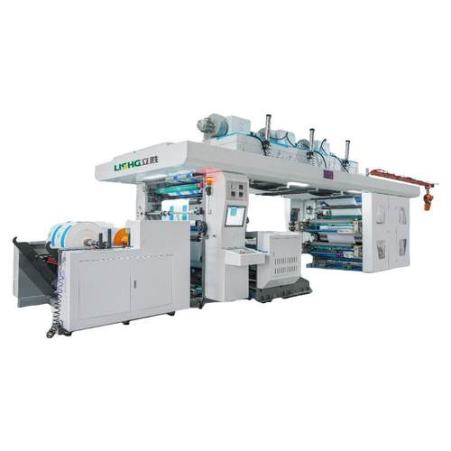 高速印刷纸张材质纸杯纸袋150m/min速度六色高速卫星式柔板印刷机