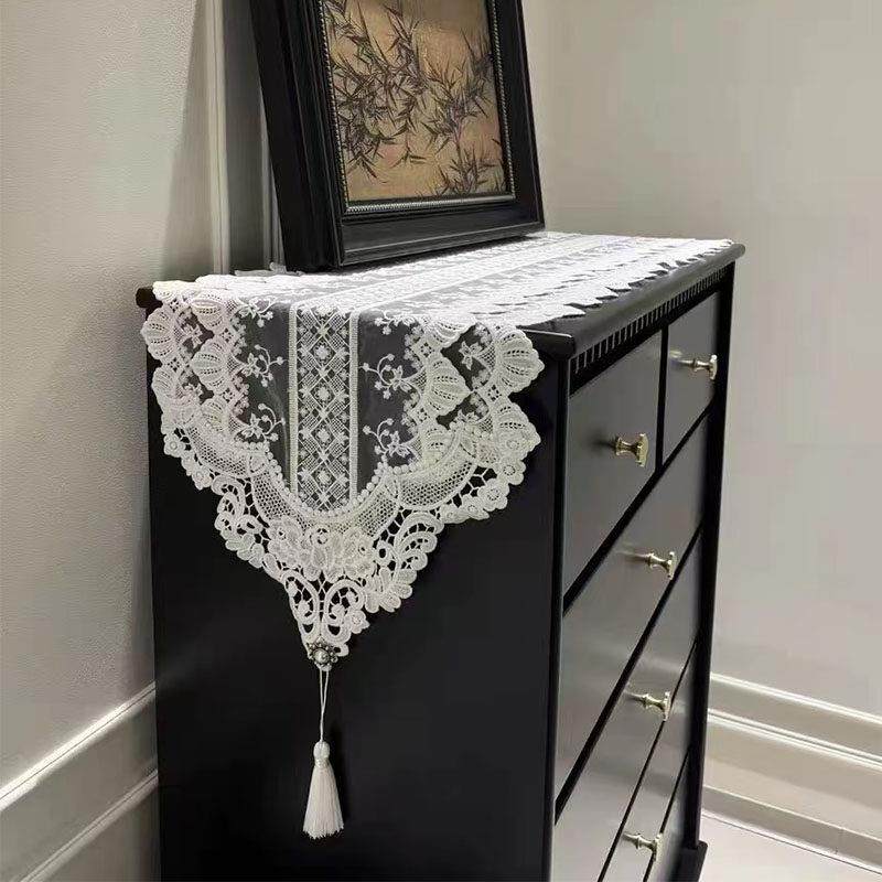 欧洲无障碍豪华白色蕾丝抽屉柜，鞋柜，梳妆台，防尘罩，织物电视,居家布艺,桌旗,淘宝优惠券,粉丝福利购,淘宝优惠卷