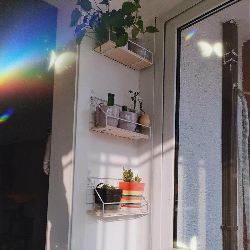 阳台花架子免打孔室内客厅多肉靠墙窄置物架壁挂式绿萝花盆绿植架,收纳整理,阳台置物架,淘宝优惠券,粉丝福利购,淘宝优惠卷