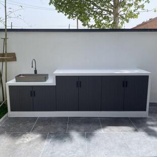 庭院铝合金柜门户外格栅门室外防水金属橱柜门室内衣柜百叶门定做