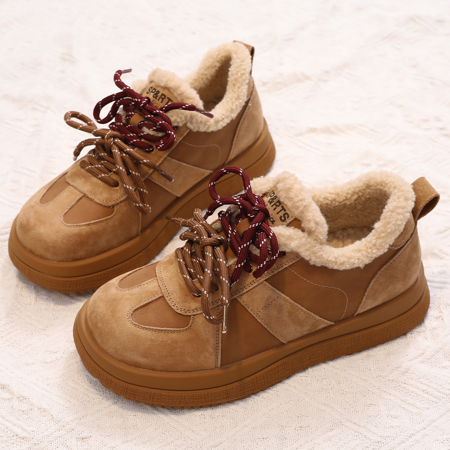 JYSN品牌真皮德训鞋女新款休闲鞋