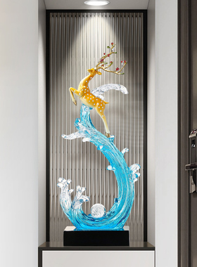 入户玄关风生水起摆件现代客厅家居壁龛创意高档装饰品电视柜摆设