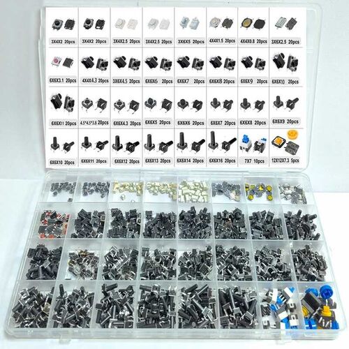 620PCS 32种规格汽车遥控轻触开关套件包 按键开关 按键开关混合