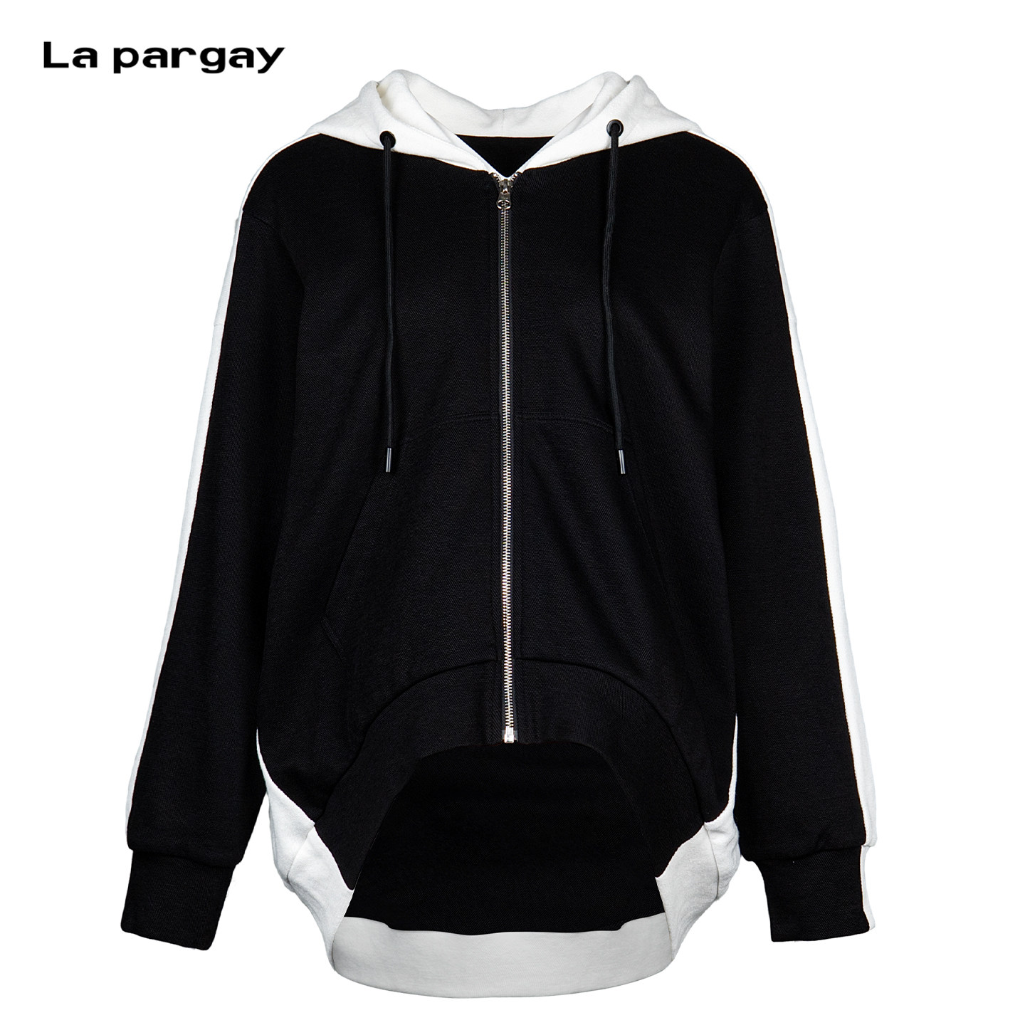 Lapargay慵懒感连帽宽松短外套