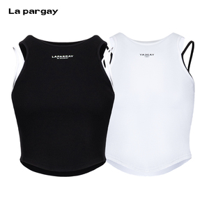 Lapargay美式辣妹假两件吊带