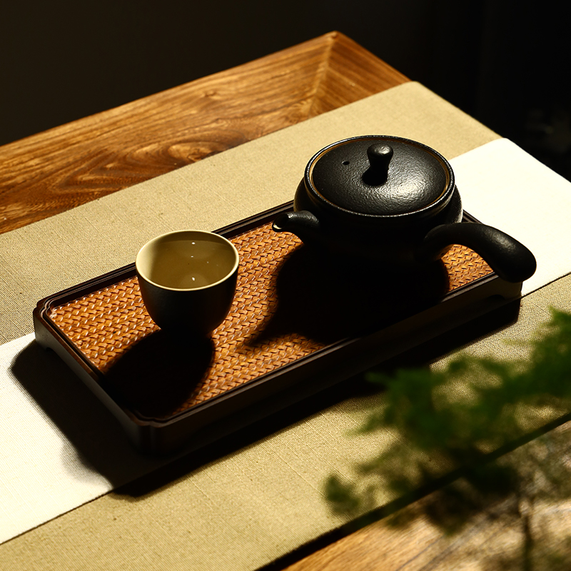 极速实木小茶干泡茶盘实木茶台家用简易竹制茶P具楠竹大茶托盘干