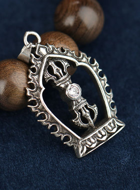 新品饰品古色金刚杵吊坠配饰男女情D侣挂坠工艺项链毛衣链金刚橛