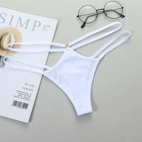 极速Thin Strap Hollow Panties Women Sexy GStrQing Soft Linge
