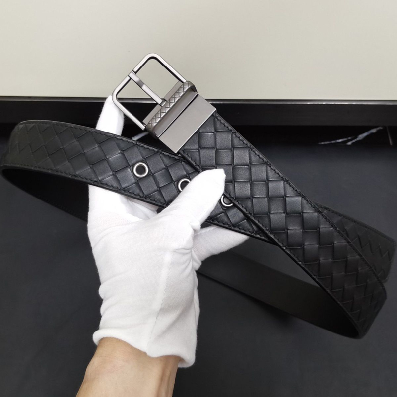 速发Fashion Business Men Leather Belt Alloy Pin Buckle Hand