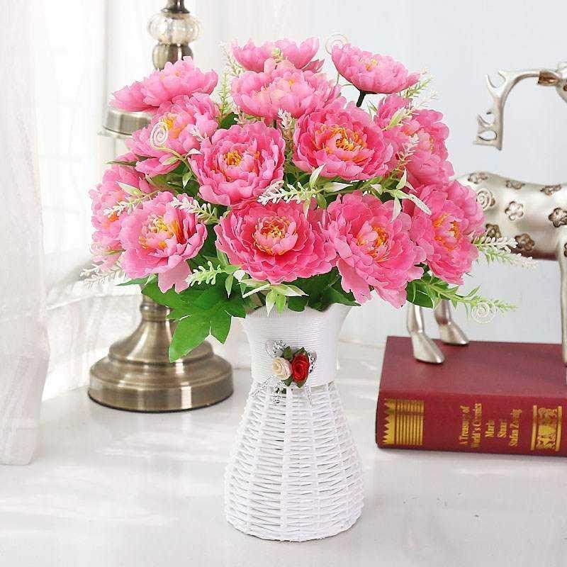 极速书房小清新洗手间仿真花酒z店简约屋里装饰花塑胶花创意花束