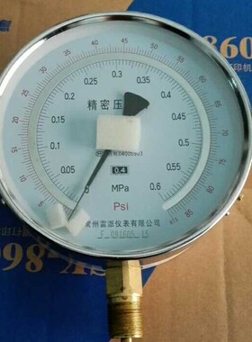 极速铜机芯 径向 立式 精密压力表 yb-150a 0-0.6Mmpa m20x1.5 15