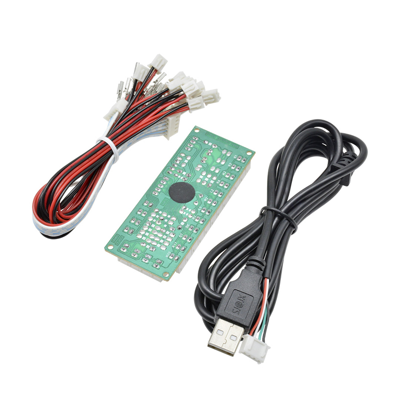 极速USB街机摇杆m电路板DIY芯片板PC摇杆控制小卡芯片格斗机游戏