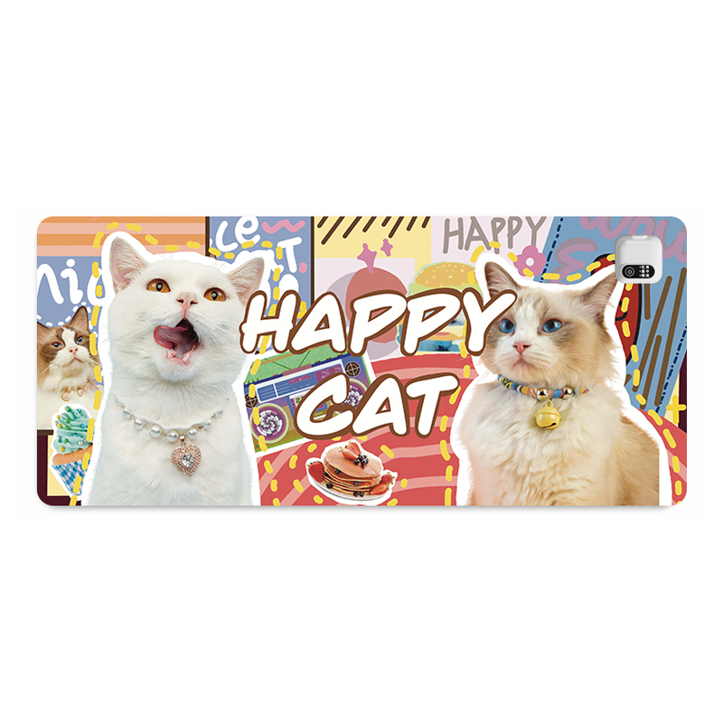 极速猫喵皮革暖桌垫大号麦门滑鼠垫E防水防油加热垫桌面写字护手