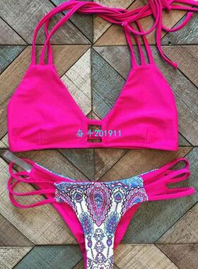 极速Bandage Swimwear Biquinis Hollow Out LSwimwear Summer Be